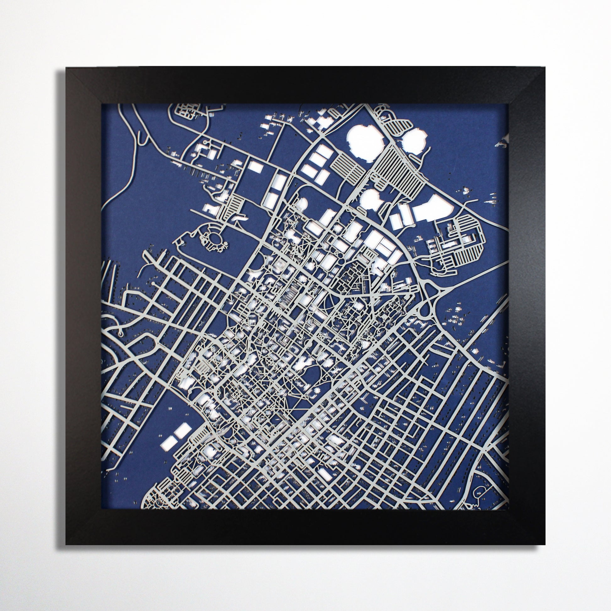 Penn State University Laser Cut Map - CarbonLight